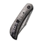 CIVIVI Appalachian Drifter II Front Flipper Knife Rose Carbon Fiber Handle With Twill Carbon Fiber Bolster (2.96" Black Hand Rubbed Damascus) C 19010C-DS3 - Image 3