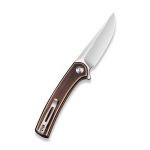 Civivi Mini Asticus Flipper Knife Black Hand Rubbed Copper Handle (3.25" Satin Finished 10Cr15CoMoV) C19026B-1 - Image 5