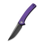 Civivi Mini Asticus Flipper Knife Purple G10 Handle (3.25" Black Stonewashed 10Cr15CoMoV) C19026B-4 - Image 7