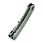 Civivi Mini Asticus Flipper Knife Natural G10 Handle (3.25" Black Hand Rubbed Damascus) C19026B-DS1 - Image 2