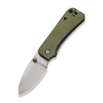 CIVIVI Baby Banter Thumb Stud Knife Green Micarta Handle (2.34" Gray Stonewashed Nitro-V) C19068SB-1 - Image 8