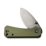 CIVIVI Baby Banter Thumb Stud Knife Green Micarta Handle (2.34" Gray Stonewashed Nitro-V) C19068SB-1 - Image 5