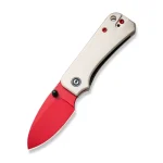 CIVIVI Baby Banter Thumb Stud Knife Ivory G10 Handle (2.34" Red Painted Nitro-V) C19068S-7 - Image 2