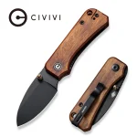 CIVIVI Baby Banter Thumb Stud Knife Wood Handle (2.34" Nitro-V Blade) - C19068SB-2