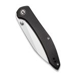 Civivi Hadros Thumb Stud Knife - Black Micarta Handle (3.35" Satin Finished 10Cr15CoMoV) C20004-1 - Image 4