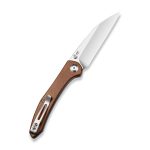 Civivi Hadros Thumb Stud Knife - Brown Micarta Handle (3.35" Satin Finished 10Cr15CoMoV) C20004-2 - Image 6