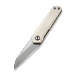 CIVIVI Ki-V Plus Front Flipper Knife Ivory G10 Handle (2.52" Silver Bead Blasted Nitro-V Blade) C20005B-2 - Image 9