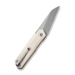 CIVIVI Ki-V Plus Front Flipper Knife Ivory G10 Handle (2.52" Silver Bead Blasted Nitro-V Blade) C20005B-2 - Image 8