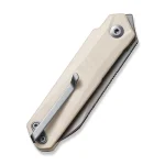 CIVIVI Ki-V Plus Front Flipper Knife Ivory G10 Handle (2.52" Silver Bead Blasted Nitro-V Blade) C20005B-2 - Image 5