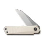CIVIVI Ki-V Plus Front Flipper Knife Ivory G10 Handle (2.52" Silver Bead Blasted Nitro-V Blade) C20005B-2 - Image 3