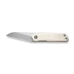 CIVIVI Ki-V Plus Front Flipper Knife Ivory G10 Handle (2.52" Silver Bead Blasted Nitro-V Blade) C20005B-2 - Image 2