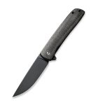 CIVIVI Bo Flipper Knife - Dark Green Micarta Handle (2.92" Black Stonewashed Nitro-V) C 20009B-6 - Image 2