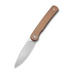 Civivi Stylum Front Flipper / Slip Joint Knife - Brown Micarta Handle (2.96'' Gray Stonewashed 10Cr15CoMoV) - UK FRIENDLY CARRY KNIFE - C20010B-A - Image 6