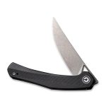 Civivi Lazar Front Flipper Knife Black G10 Handle (3.31" Gray Stonewashed 10Cr15CoMoV) C20013-1 - Image 3