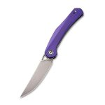 Civivi Lazar Front Flipper Knife Purple G10 Handle (3.31" Gray Stonewashed 10Cr15CoMoV) C20013-2 - Image 3