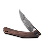 Civivi Lazar Front Flipper Knife Black Hand Rubbed Copper Handle (3.31" Black Hand Rubbed Damascus) C20013-DS1 - Image 6