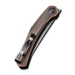 Civivi Lazar Front Flipper Knife Black Hand Rubbed Copper Handle (3.31" Black Hand Rubbed Damascus) C20013-DS1 - Image 2