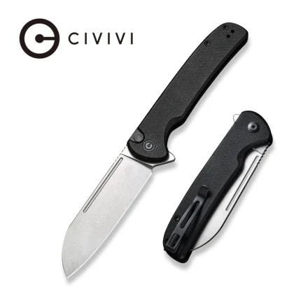 CIVIVI Chevalier Button Lock and Flipper Opener G10 Handle (3.46" 14C28N Blade)