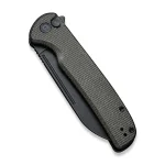 CIVIVI Chevalier Button Lock and Flipper Opener Micarta Handle (3.46" 14C28N Blade) - Image 4