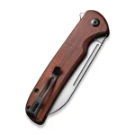 CIVIVI Chevalier Button Lock and Flipper Opener Wood Handle (3.46" 14C28N Blade) - Image 4