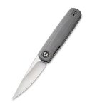 CIVIVI Lumi Front Flipper Knife Grey G10 Handle (2.56" Stonewashed 14C28N) C20024-2 - Image 3