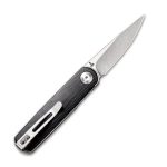 CIVIVI Lumi Front Flipper Knife Black G10 Handle (2.56" Stonewashed 14C28N) C20024-3 - Image 7