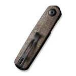 CIVIVI Lumi Front Flipper Knife Brown Burlap Micarta Handle (2.56" Black Stonewashed 14C28N Blade) C20024-5 - Image 7