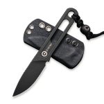 CIVIVI Minimis Fixed Blade Neck Knife With Kydex Sheath (2.22" Black Stonewashed 10Cr15CoMoV) C20026-1 - Image 2