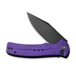 CIVIVI Cogent Pocket Knife with Button Lock and Flipper Opener Purple G10 handle (3.47" Black Stonewashed 14C28N) C 20038D-2 - Image 5