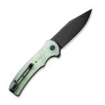 CIVIVI Cogent Pocket Knife with Button Lock and Flipper Opener Natural G10 Handle (3.47" Black Stonewashed 14C28N) C 20038D-3 - Image 3