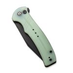 CIVIVI Cogent Pocket Knife with Button Lock and Flipper Opener Natural G10 Handle (3.47" Black Stonewashed 14C28N) C 20038D-3 - Image 6