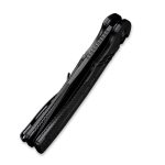 CIVIVI Cogent Pocket Knife with Button Lock and Flipper Opener - Black G10 handle (3.47" Black Stonewashed 14C28N With Half Serrated) C 20038E-1 - Image 8