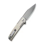 CIVIVI Cachet Flipper Knife Diamond Patterned Gray Steel Handle With Ivory G10 Inlay (3.48" Silver Bead Blasted 14C28N) C20041B-2 - Image 8