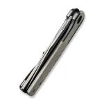 CIVIVI Cachet Flipper Knife Diamond Patterned Gray Steel Handle With Ivory G10 Inlay (3.48" Silver Bead Blasted 14C28N) C20041B-2 - Image 2