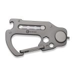 CIVIVI Polymorph Carabiner Keychain Multi-Tool - Gray Titanium (Plain 9Cr18MoV Utility Blade With Extra 3PCS 9Cr18MoV Blades) C20045-1- UK FRIENDLY CARRY KNIFE - Image 3
