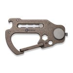 Civivi Polymorph Bronze Titanium Carabiner Keychain Multi-Tool (Plain 9Cr18MoV Utility Blade With Extra 3PCS 9Cr18MoV Blades) C20045-2 - UK FRIENDLY CARRY KNIFE - Image 3