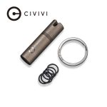 CIVIVI Key Bit Container - Bronze Titanium (Steel Torx Screwdriver Tool Set (T6+T8) With 1 PC Steel Key Ring) C 20048-2