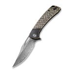 Dogma Flipper Knife Black Polished Brass Handle (3.46'' Black Hand Rubbed Damascus) C2005DS-1 - Image 5