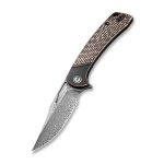 Dogma Flipper Knife Black Polished Copper Handle (3.46'' Black Hand Rubbed Damascus) C 2005DS-2 - Image 3