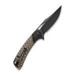 Dogma Flipper Knife Black Polished Brass Handle (3.46'' Black Stonewashed D2) C2005E - Image 6