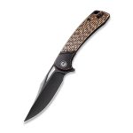 Dogma Flipper Knife Black Polished Copper Handle (3.46'' Black Stonewashed D2) C 2005F - Image 9