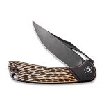 Dogma Flipper Knife Black Polished Copper Handle (3.46'' Black Stonewashed D2) C 2005F - Image 7