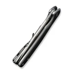 CIVIVI Voltaic Flipper Knife Plain Stainless Steel Handle With Black G10 Inlay (3.48" Silver Bead Blasted 14C28N) C20060-2 - Image 8