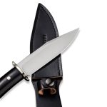 CIVIVI Teton Tickler Fixed Blade Knife Black G10 handle With Polished Nickel-Silver Guard&Pommel (5.45" Satin Finished D2) C 20072-1 - Image 4