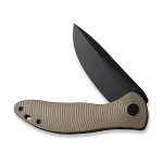CIVIVI Synergy3 Flipper Knife Tan G10 Handle (3.24" Black Stonewashed Nitro-V Blade) C20075D-2 - Image 5