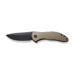 CIVIVI Synergy3 Flipper Knife Tan G10 Handle (3.24" Black Stonewashed Nitro-V Blade) C20075D-2 - Image 4
