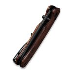 CIVIVI Altus Pocket Knife with Button Lock and Flipper Opener Cuibourtia Wood Handle (2.97" Black Stonewashed Nitro-V) C 20076-3 - Image 3