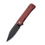CIVIVI Relic Flipper Knife Burgundy G10 Handle (3.48" Black Stonewashed Nitro-V) C 20077B-2 - Image 2