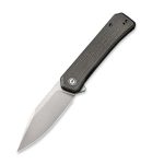 CIVIVI Relic Flipper Knife - Dark Green Micarta Handle (3.48" Gray Stonewashed Nitro-V) C 20077B-3 - Image 2