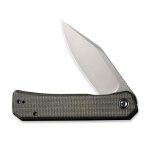 CIVIVI Relic Flipper Knife - Dark Green Micarta Handle (3.48" Gray Stonewashed Nitro-V) C 20077B-3 - Image 4